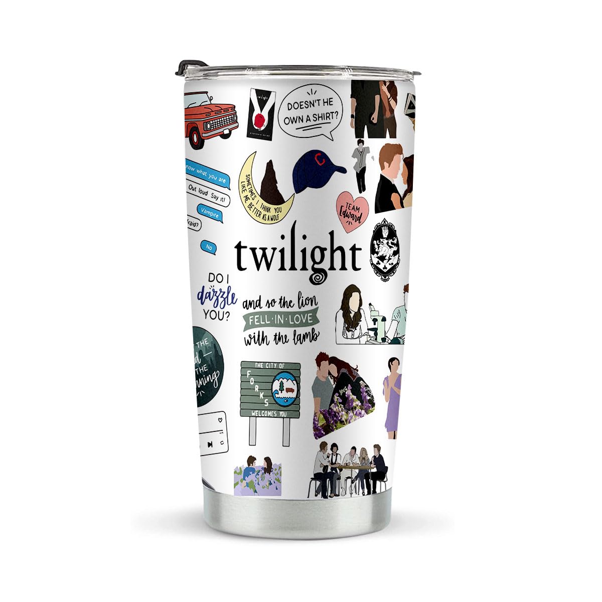 Amazon.com | LONGXIN Twilight Merch Vampire Lover Tumbler Edward's